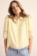 Blouse Lace Details | Celery Lace Blouse