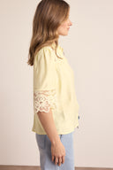 Blouse Lace Details | Celery Lace Blouse