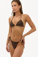 Ruby Bikini Top | Studded swim top