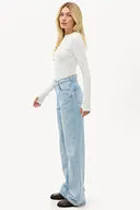 Dreaming awake Jeans | Mid straight classic denim fit