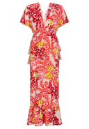 Kimono Dress | Flamingo Garden Pink