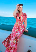 Kimono Dress | Flamingo Garden Pink
