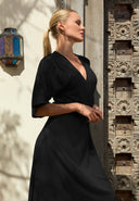 Kimono Dress Lotus Natural | Black