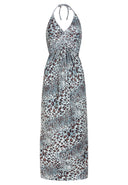 Halter Dress | Panther Shadow green