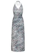 Halter Dress | Panther Shadow green