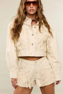 Cloudkissed offwhite denim jacket
