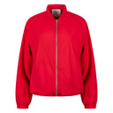 Jenny | Lightweight zip bomber in cherry red