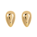Oval Drop | Polished stud earrings