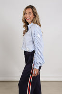 Rosa Blouse Stripe | Sky/Kiss