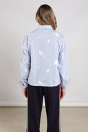 Rosa Blouse Stripe | Sky/Kiss