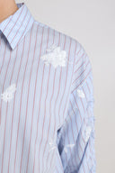 Rosa Blouse Stripe | Sky/Kiss