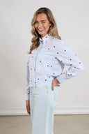 Sorrento | Heart-print blouse
