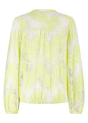 Burn Out Lace Top | Sheer textured lace top
