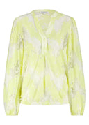 Burn Out Lace Top | Sheer textured lace top