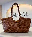 Angelina | Woven tote in textured fibre