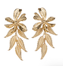 La Rouge Earrings | Textured floral statement earrings