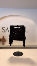 Sierra | Bolso de ante con flecos y tachuelas
