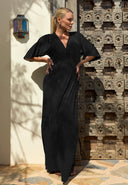 Kimono Dress Lotus Natural | Black