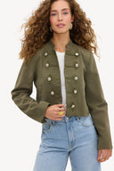 Valerie Military Jacket | Structured cropped jacket