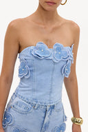 blooming energy denim top