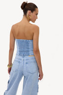 blooming energy denim top
