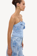 blooming energy denim top