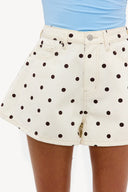 Ready for anything Brown shorts polka dot