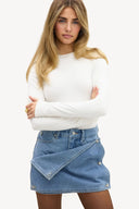 Dakota Button | Denim Skirt