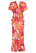 Kimono Dress | Flamingo Garden Pink