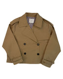 Etta | Cropped beige trench