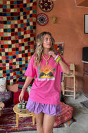 Everblooming Grace Pink T-Shirt | Soft relaxed cotton tee