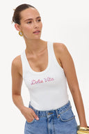 Golden glow tank top