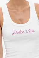 Golden glow tank top