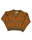 Lilja | Warm argyle knit sweater