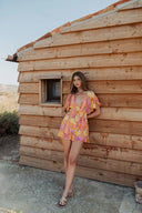 Marrakech Orange Short Jumpsuit