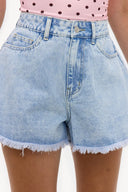 Crown Of Confidence Shorts | Structured tailored denim short