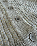 Goldy Vest | Subtle embellished knit cardigan