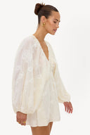 Sunset glow offwhite playsuit