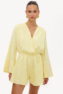 The Petals That Stayed | Soft tailored summer playsuit